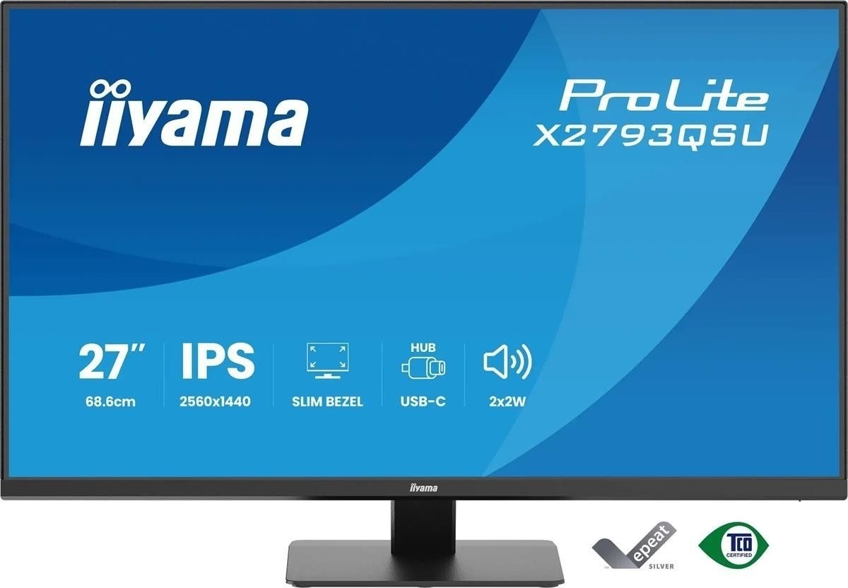 IIYAMA iiyama X2793QSU-B1 Monitor ProLite 27" IPS QHD HDMI DP 2xUSB - MONITOR E ACCESSORI | TecnoCARE.net Sabaudia, Latina, Terracina, San Felice Circeo e Pontinia