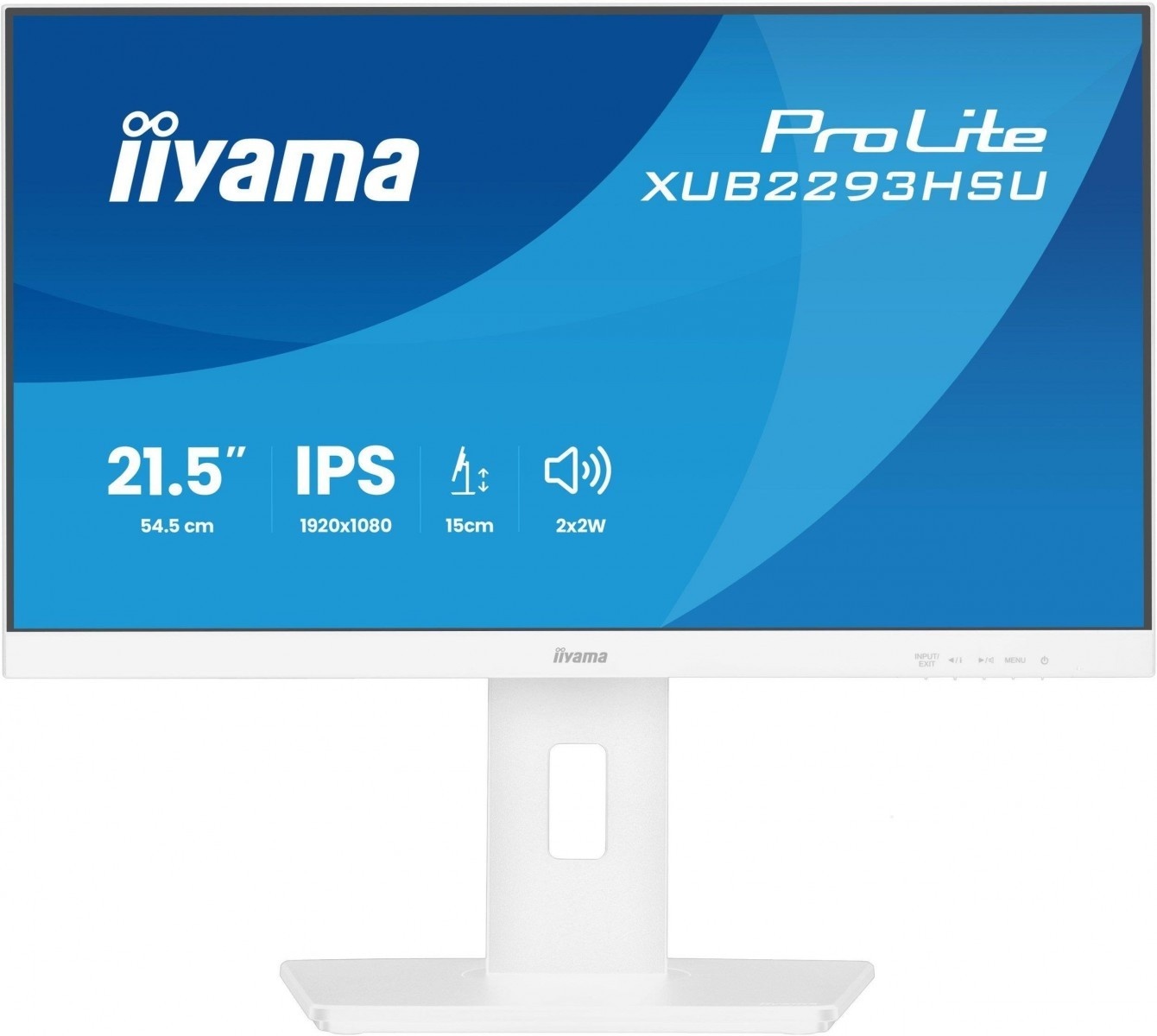 IIYAMA iiyama XUB2293HSU-W7 Monitor ProLite 22" IPS 100Hz HAS 150mm PIVOT 300cd bianco - MONITOR E ACCESSORI | TecnoCARE.net Sabaudia, Latina, Terracina, San Felice Circeo e Pontinia