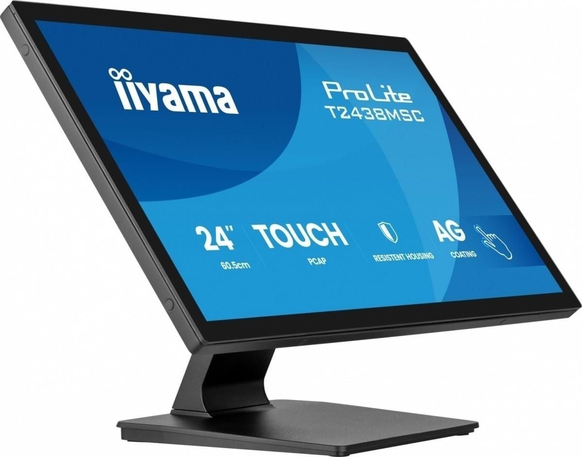 IIYAMA iiyama T2438MSC-B2 Monitor Touch ProLite 24" IPS FHD PCAP 10 punti 600cd IP1X 2xUSB HDMI DP - MONITOR E ACCESSORI | TecnoCARE.net Sabaudia, Latina, Terracina, San Felice Circeo e Pontinia