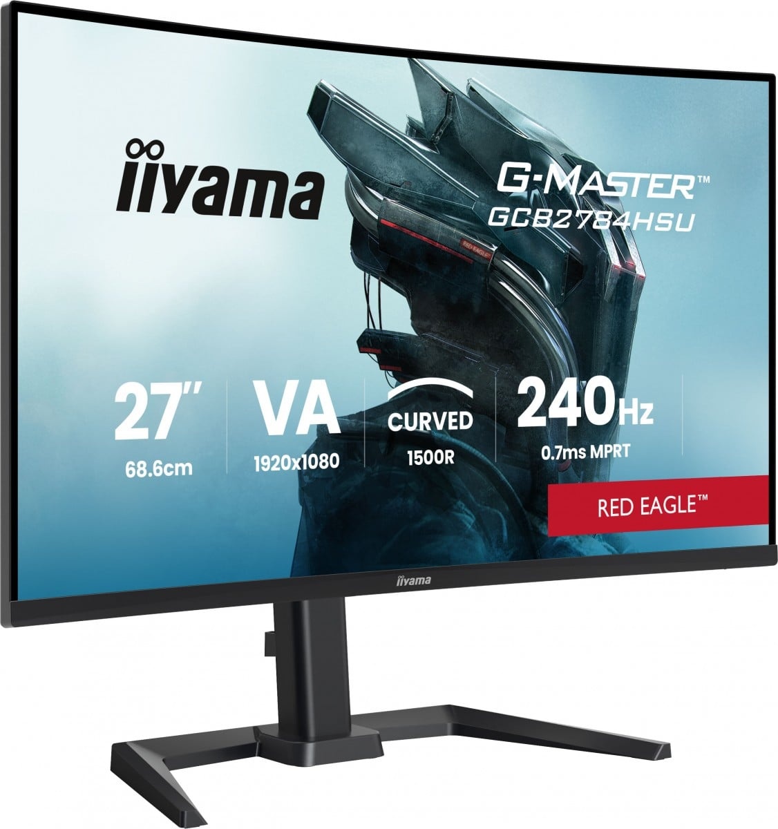 IIYAMA iiyama GCB2784HSU-B1 Monitor da gioco G-Master 27" VA FHD 240Hz 0,7ms 1500R 2xHDMI DP 2xUSB HAS FreeSync Premium HDR10 - MONITOR E ACCESSORI | TecnoCARE.net Sabaudia, Latina, Terracina, San Felice Circeo e Pontinia