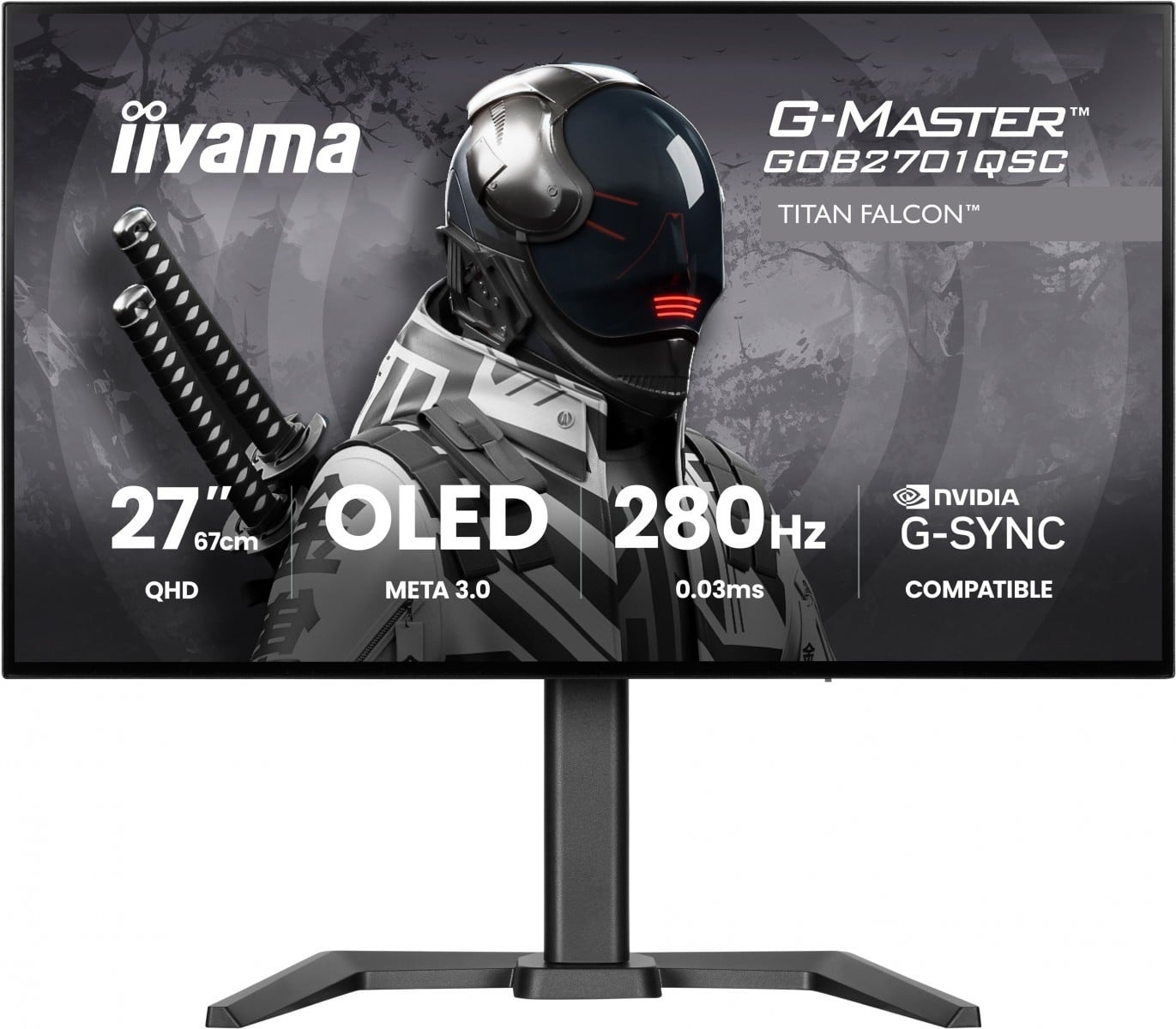 IIYAMA iiyama GOB2701QSC-B1 Monitor da gioco G-Master Titan Falcon 27" OLED QHD 280Hz META 3.0 1500cd HDR USB HUB HAS PIVOT - MONITOR E ACCESSORI | TecnoCARE.net Sabaudia, Latina, Terracina, San Felice Circeo e Pontinia