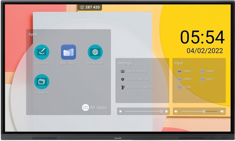 SHARP Sharp 60005557 65" LB-Series Interactive Display UHD 400 cd/m2 16/7 proof PrecisionTouch 20 touch points OPS Slot Android SoC App sideloading USB-C - ATTREZZATURE PER CONFERENZE | TecnoCARE.net Sabaudia, Latina, Terracina, San Felice Circeo e Pontinia