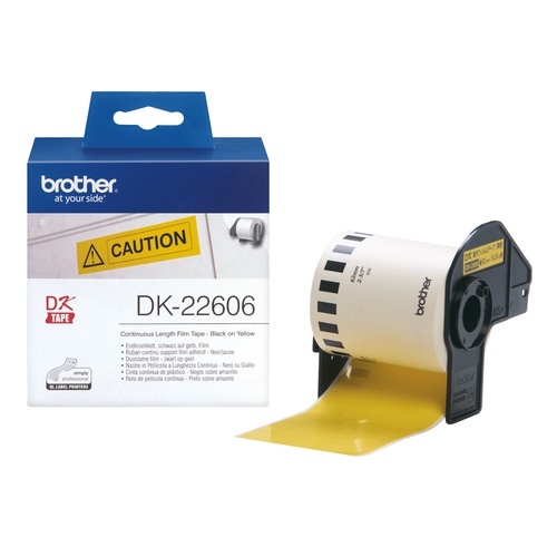 BROTHER BROTHER NASTRO ADES IN PELL NERO/GIALLO 62M - CARTUCCE INKJET | TecnoCARE.net Sabaudia, Latina, Terracina, San Felice Circeo e Pontinia