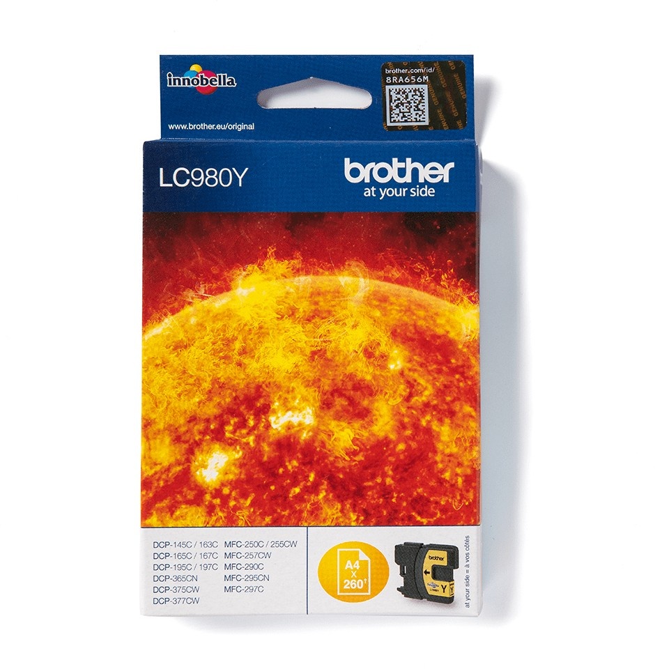 BROTHER Brother LC-980Y cartuccia d'inchiostro 1 pz Originale Giallo - STAMPANTI E SCANNER | TecnoCARE.net Sabaudia, Latina, Terracina, San Felice Circeo e Pontinia