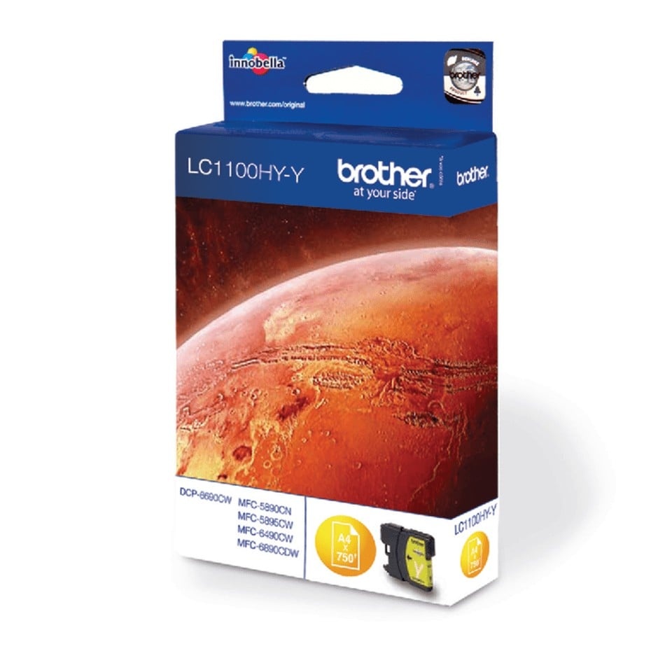 BROTHER Brother LC-1100HYY Ink Cartridge cartuccia d'inchiostro 1 pz Originale Giallo - STAMPANTI E SCANNER | TecnoCARE.net Sabaudia, Latina, Terracina, San Felice Circeo e Pontinia