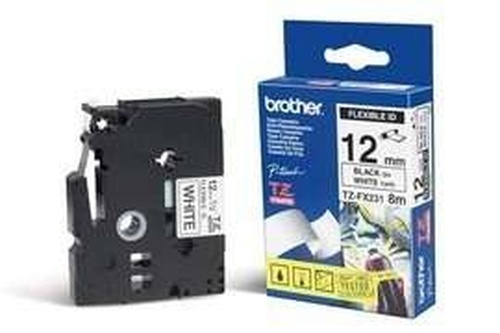 BROTHER BROTHER NASTRO LAMINATO FLESSIBILE DA 12MM (8M) NERO/BIANCO - NASTRI AGHI | TecnoCARE.net Sabaudia, Latina, Terracina, San Felice Circeo e Pontinia