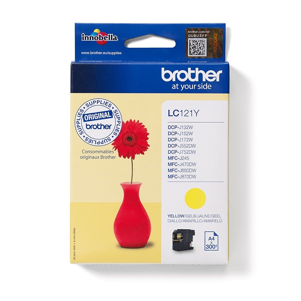 BROTHER Brother LC-121Y cartuccia d'inchiostro 1 pz Originale Giallo - STAMPANTI E SCANNER | TecnoCARE.net Sabaudia, Latina, Terracina, San Felice Circeo e Pontinia