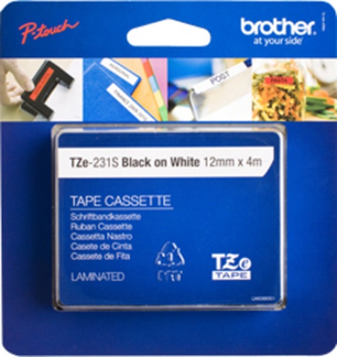 BROTHER BROTHER NASTRO LAMINATO H12MM NERO SU BIANCO 4 M LUNGHEZZA - CARTA ED ETICHETTE | TecnoCARE.net Sabaudia, Latina, Terracina, San Felice Circeo e Pontinia