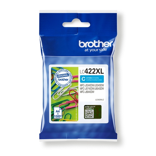 BROTHER BROTHER CART INK CIANO, 422XL, 1500 PAG - CARTUCCE INKJET | TecnoCARE.net Sabaudia, Latina, Terracina, San Felice Circeo e Pontinia
