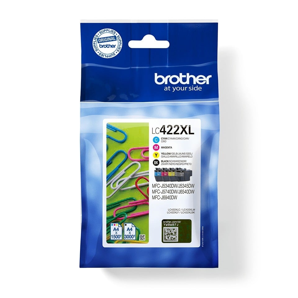 BROTHER Brother LC422XLVAL cartuccia d'inchiostro 4 pz Originale Nero, Ciano, Magenta, Giallo - STAMPANTI E SCANNER | TecnoCARE.net Sabaudia, Latina, Terracina, San Felice Circeo e Pontinia