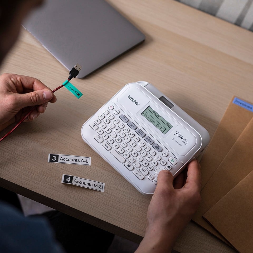 BROTHER Brother PT-D410 stampante per etichette (CD) Trasferimento termico 180 x 180 DPI 20 mm/s Cablato TZe QWERTY - STAMPANTI E SCANNER | TecnoCARE.net Sabaudia, Latina, Terracina, San Felice Circeo e Pontinia
