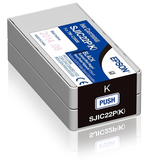 EPSON Epson SJIC22P(K): Ink cartridge for ColorWorks C3500 (Black) - STAMPANTI E SCANNER | TecnoCARE.net Sabaudia, Latina, Terracina, San Felice Circeo e Pontinia