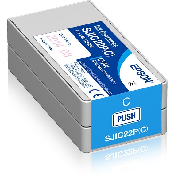 EPSON Epson SJIC22P(C): Ink cartridge for ColorWorks C3500 (Cyan) - STAMPANTI E SCANNER | TecnoCARE.net Sabaudia, Latina, Terracina, San Felice Circeo e Pontinia