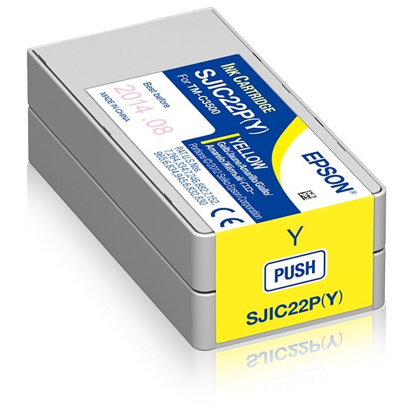 EPSON Epson SJIC22P(Y): Ink cartridge for ColorWorks C3500 (yellow) - STAMPANTI E SCANNER | TecnoCARE.net Sabaudia, Latina, Terracina, San Felice Circeo e Pontinia