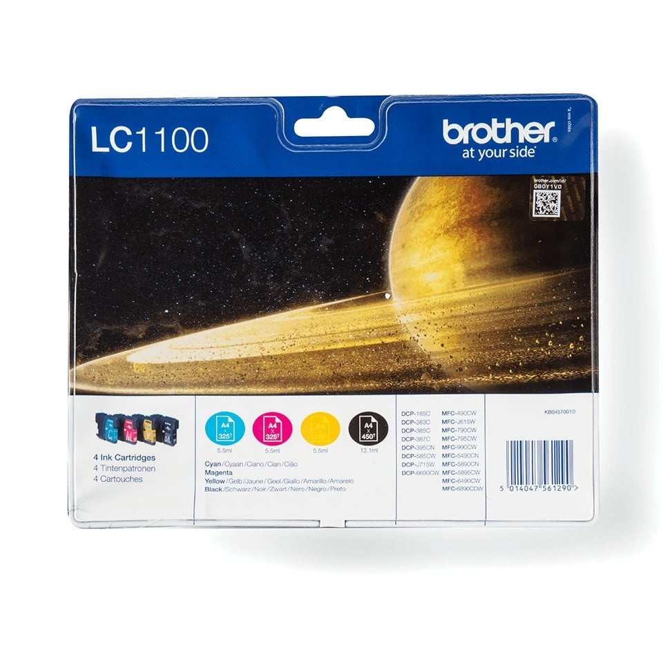 BROTHER Brother LC-1100VALBPDR cartuccia d'inchiostro 4 pz Originale Nero, Ciano, Magenta, Giallo - STAMPANTI E SCANNER | TecnoCARE.net Sabaudia, Latina, Terracina, San Felice Circeo e Pontinia