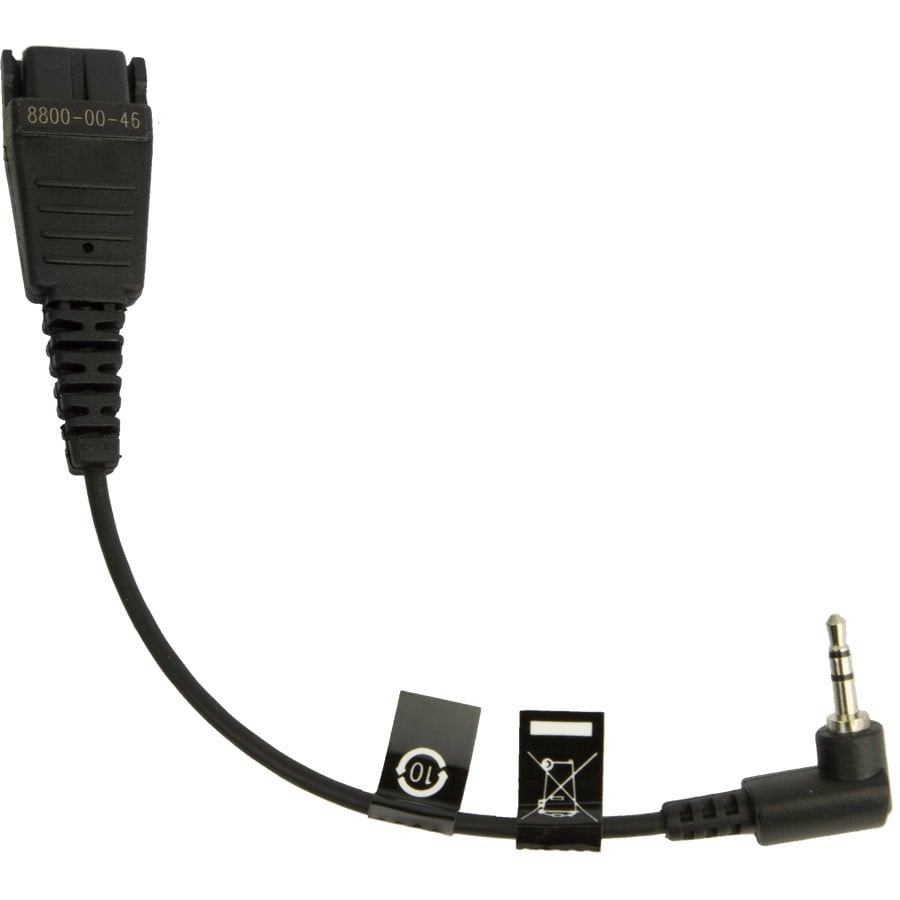 JABRA Jabra 8800-00-46 cavo audio 0,15 m QD 2.5mm jack Nero - ACCESSORI ED ELEMENTI PER APPARECCHIATURA AUDIO | TecnoCARE.net Sabaudia, Latina, Terracina, San Felice Circeo e Pontinia