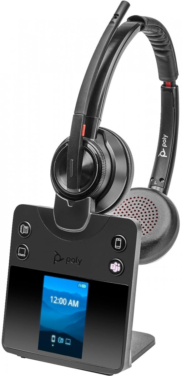 HP POLY HP Poly Savi 8420 Office Stereo Microsoft Teams Certified DECT 1880-1900 MHz Headset Auricolare Wireless A Padiglione Bluetooth Base di ricarica Nero - AUDIO E CUFFIE PORTATILI | TecnoCARE.net Sabaudia, Latina, Terracina, San Felice Circeo e Pontinia