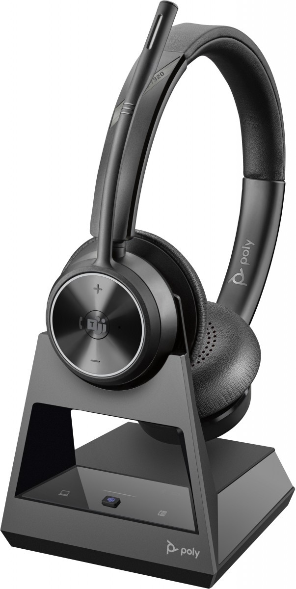 HP POLY HP Poly Savi 7320 UC Stereo Microsoft Teams Certified DECT 1880-1900 MHz Headset Auricolare Wireless A Padiglione Ufficio USB tipo-C Base di ricarica Nero - AUDIO E CUFFIE PORTATILI | TecnoCARE.net Sabaudia, Latina, Terracina, San Felice Circeo e Pontinia