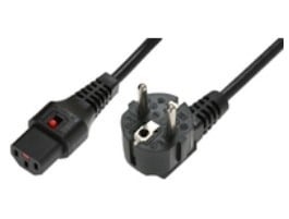 IEC LOCK Cavo di alimentazione Schuko/IEC C13 angolato dritto M/F 2m nero con blocco IEC LOCK - CAVI PER COMPUTER E PERIFERICHE | TecnoCARE.net Sabaudia, Latina, Terracina, San Felice Circeo e Pontinia