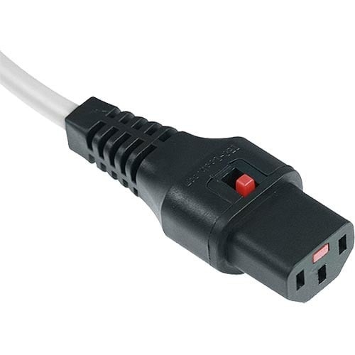 IEC LOCK Cavo di alimentazione IEC C14/IEC C13 dritto M/F 1m bianco con blocco IEC LOCK - CAVI PER COMPUTER E PERIFERICHE | TecnoCARE.net Sabaudia, Latina, Terracina, San Felice Circeo e Pontinia
