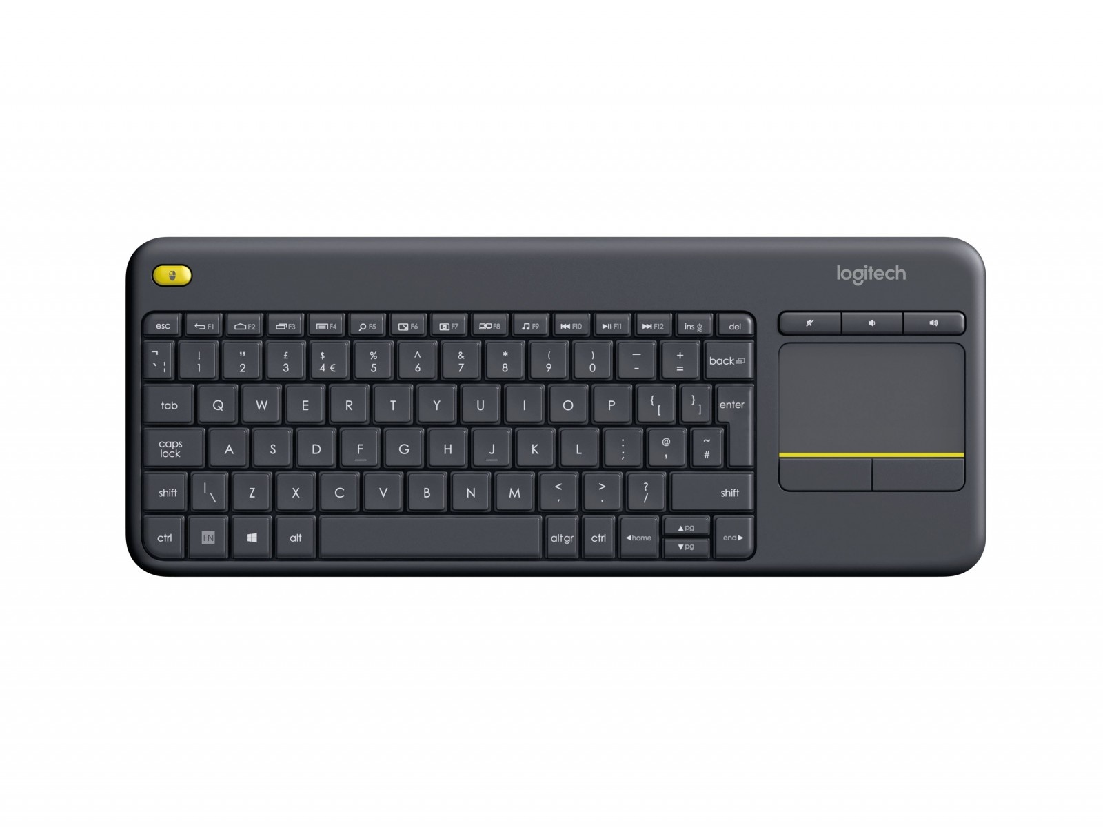 LOGITECH Logitech 920-007143 K400 Plus Tastiera Touch Wireless Nera - TASTIERE E CONTROLLER | TecnoCARE.net Sabaudia, Latina, Terracina, San Felice Circeo e Pontinia