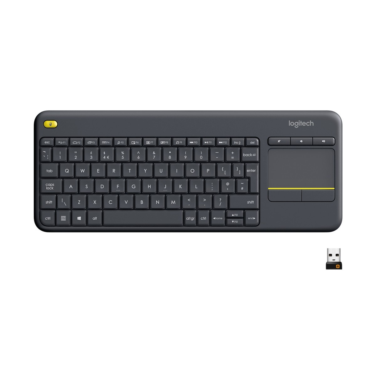 LOGITECH Logitech 920-007145 tastiera Universale RF Wireless QWERTY US International Nero - TASTIERE E CONTROLLER | TecnoCARE.net Sabaudia, Latina, Terracina, San Felice Circeo e Pontinia