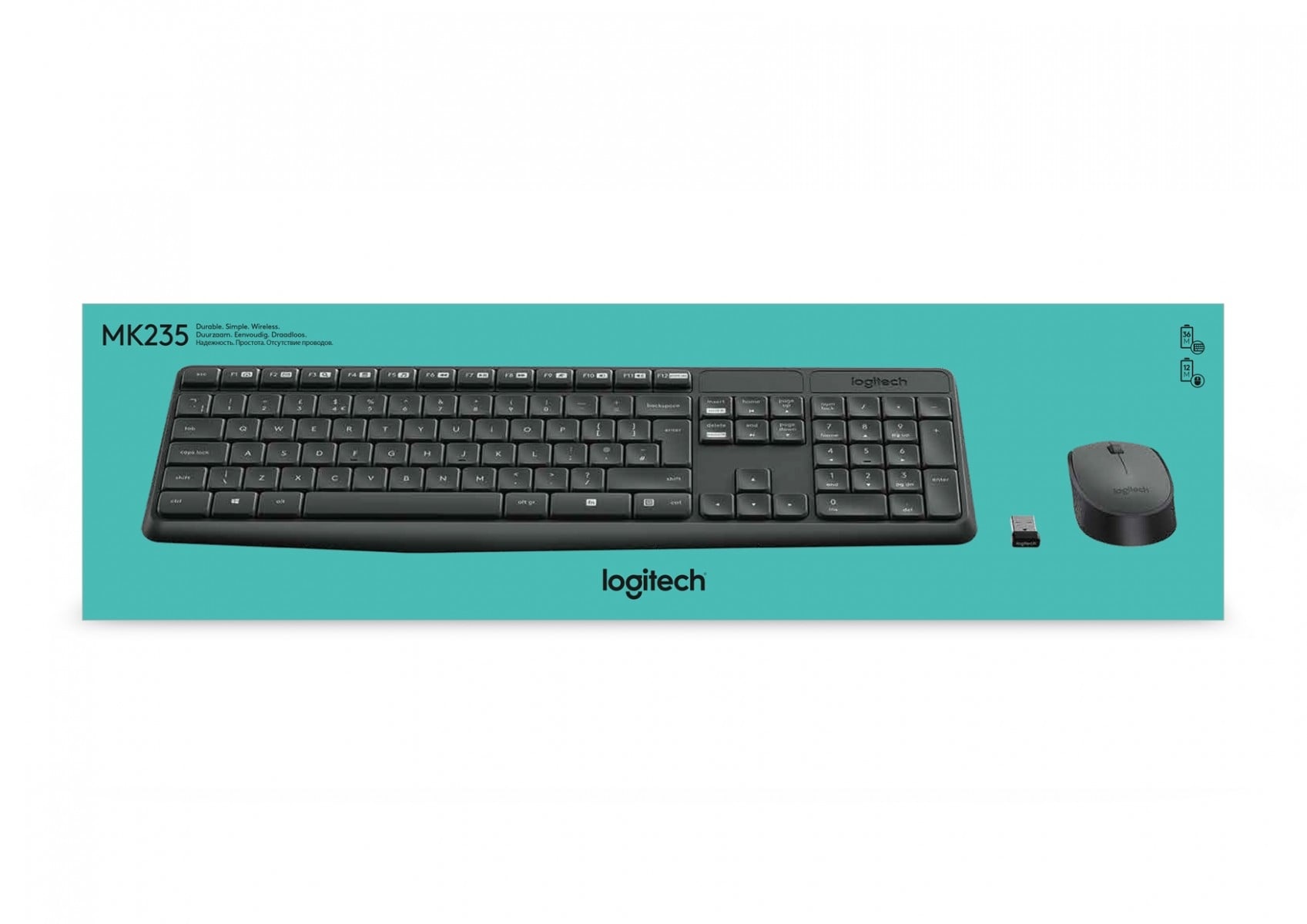 LOGITECH Logitech 920-007905 tastiera Mouse incluso Casa RF Wireless QWERTZ Tedesco Grigio - TASTIERE E CONTROLLER | TecnoCARE.net Sabaudia, Latina, Terracina, San Felice Circeo e Pontinia