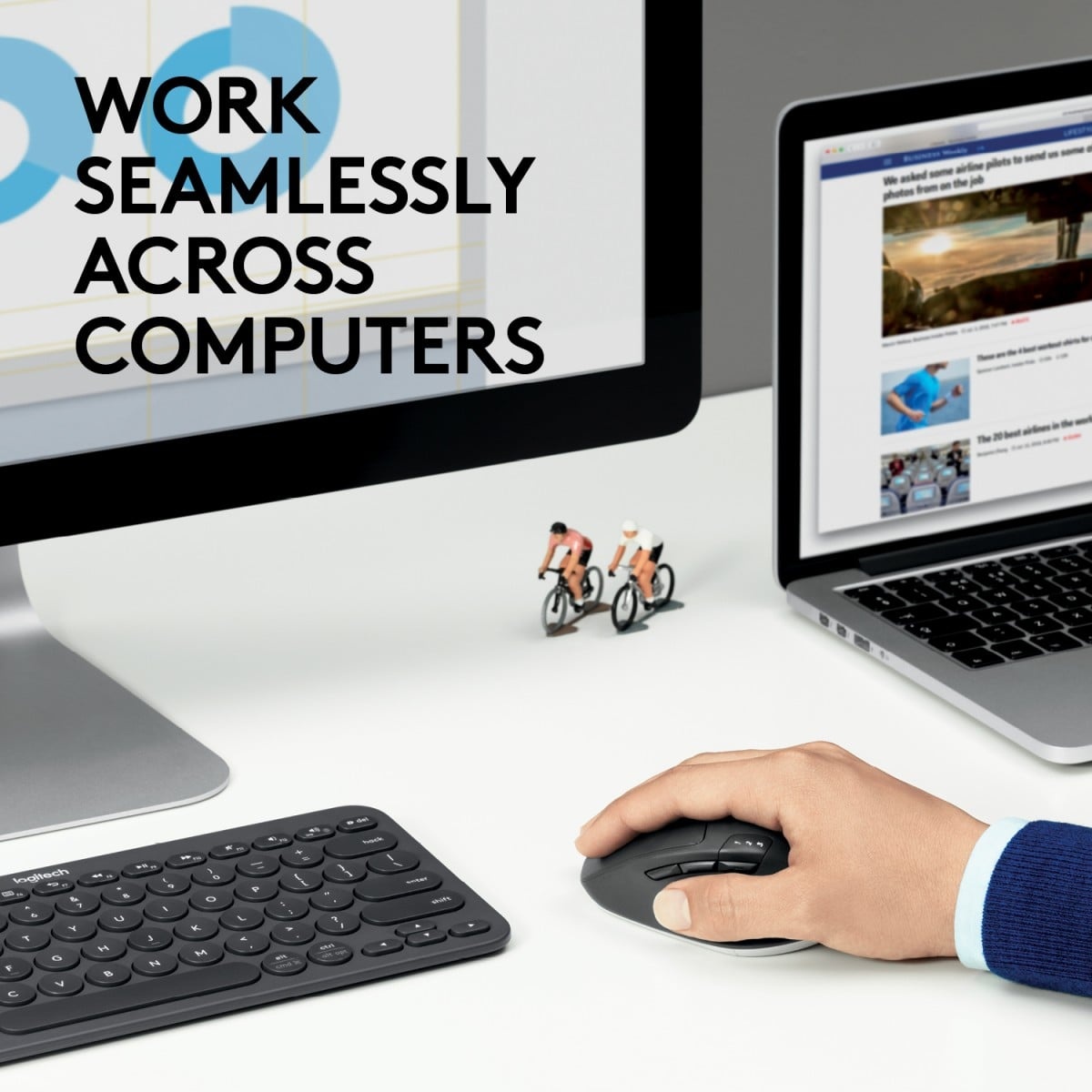 LOGITECH Logitech 910-004791 mouse Ufficio Mano destra RF senza fili + Bluetooth Ottico 1000 DPI - TASTIERE E CONTROLLER | TecnoCARE.net Sabaudia, Latina, Terracina, San Felice Circeo e Pontinia
