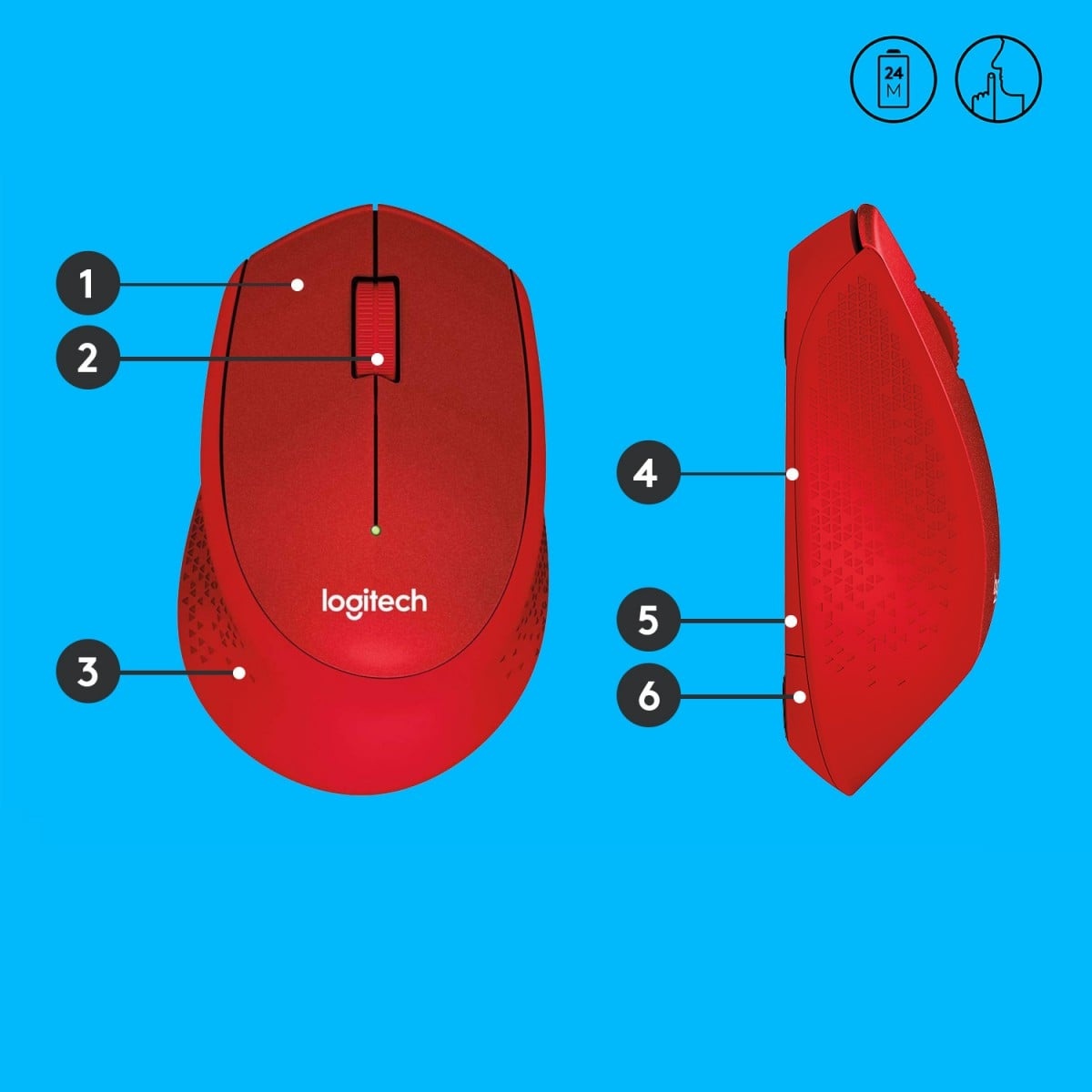 LOGITECH Logitech 910-004911 mouse Ufficio Mano destra RF Wireless Meccanico 1000 DPI - TASTIERE E CONTROLLER | TecnoCARE.net Sabaudia, Latina, Terracina, San Felice Circeo e Pontinia
