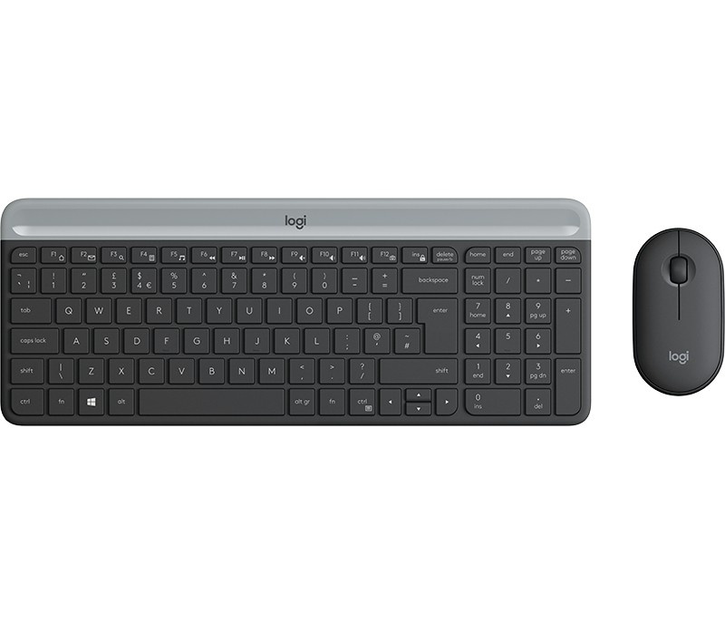 LOGITECH Logitech Slim MK470 tastiera Mouse incluso Ufficio RF Wireless QWERTY Inglese UK Grafite - TASTIERE E CONTROLLER | TecnoCARE.net Sabaudia, Latina, Terracina, San Felice Circeo e Pontinia