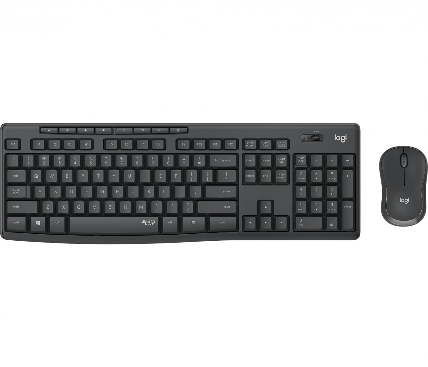 LOGITECH Logitech 920-009799 MK295 Silent Combo Wireless Grafite - TASTIERE E CONTROLLER | TecnoCARE.net Sabaudia, Latina, Terracina, San Felice Circeo e Pontinia