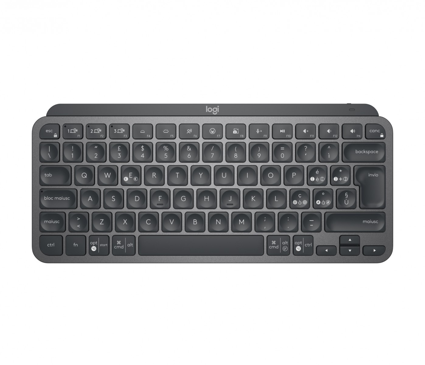 LOGITECH Logitech MX Keys Mini For Business tastiera Ufficio RF senza fili + Bluetooth QWERTY Italiano Grafite - TASTIERE E CONTROLLER | TecnoCARE.net Sabaudia, Latina, Terracina, San Felice Circeo e Pontinia