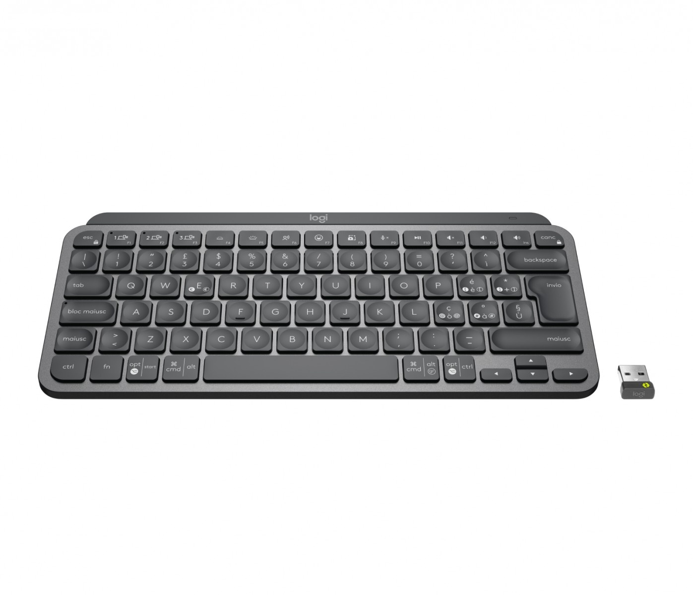 LOGITECH Logitech MX Keys Mini For Business tastiera Ufficio RF senza fili + Bluetooth QWERTY Italiano Grafite - TASTIERE E CONTROLLER | TecnoCARE.net Sabaudia, Latina, Terracina, San Felice Circeo e Pontinia