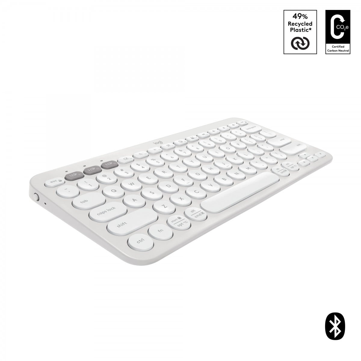LOGITECH Logitech 920-011852 tastiera Universale Bluetooth QWERTY US International Bianco - TASTIERE E CONTROLLER | TecnoCARE.net Sabaudia, Latina, Terracina, San Felice Circeo e Pontinia