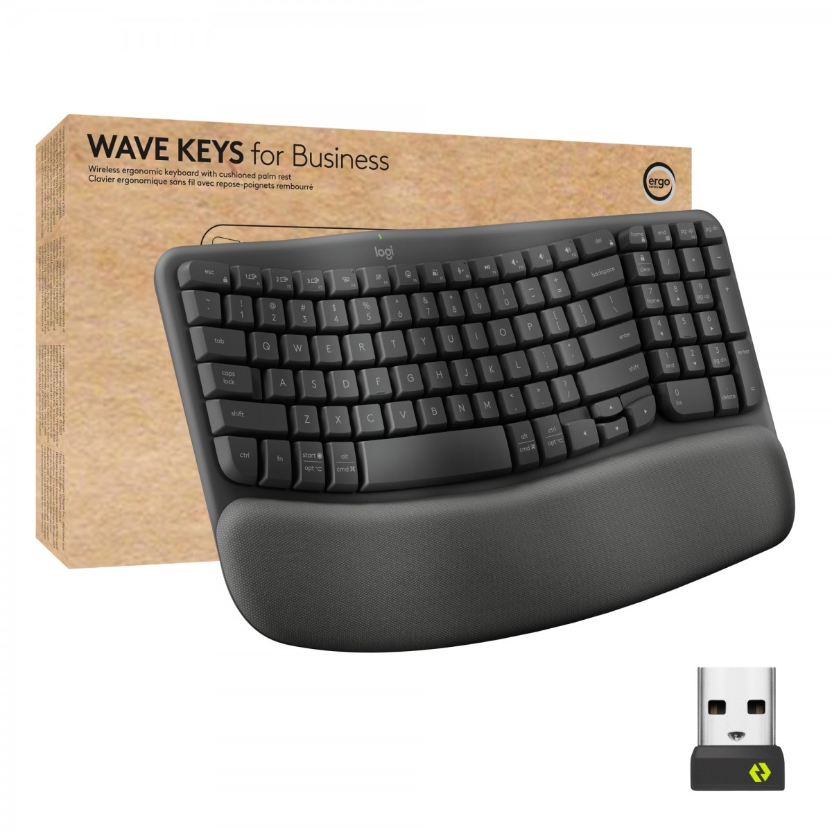 LOGITECH Logitech 920-012334 Wave Keys Tastiera Wireless per Aziende Grafite - TASTIERE E CONTROLLER | TecnoCARE.net Sabaudia, Latina, Terracina, San Felice Circeo e Pontinia