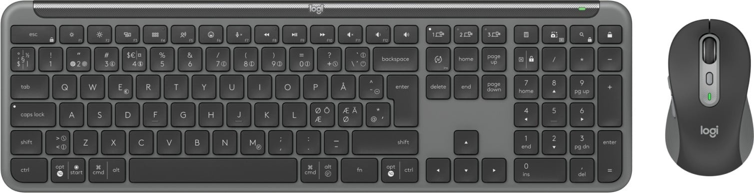 LOGITECH Logitech MK950 tastiera Mouse incluso Ufficio RF senza fili + Bluetooth QWERTY Nordic Grafite - TASTIERE E CONTROLLER | TecnoCARE.net Sabaudia, Latina, Terracina, San Felice Circeo e Pontinia
