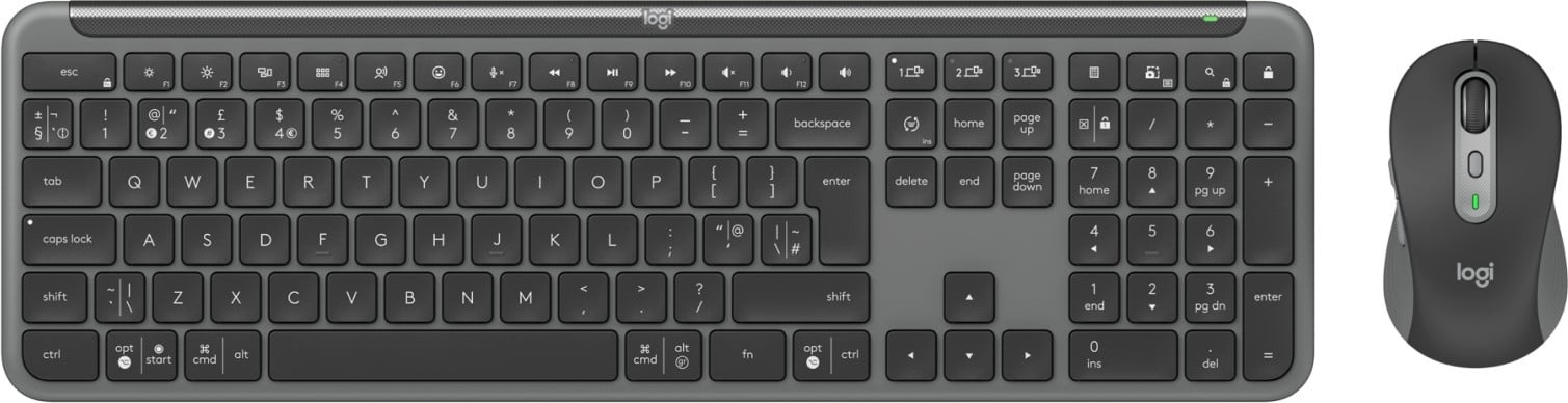 LOGITECH Logitech 920-012511 tastiera Mouse incluso Ufficio RF senza fili + Bluetooth QWERTY Inglese UK Grafite - TASTIERE E CONTROLLER | TecnoCARE.net Sabaudia, Latina, Terracina, San Felice Circeo e Pontinia