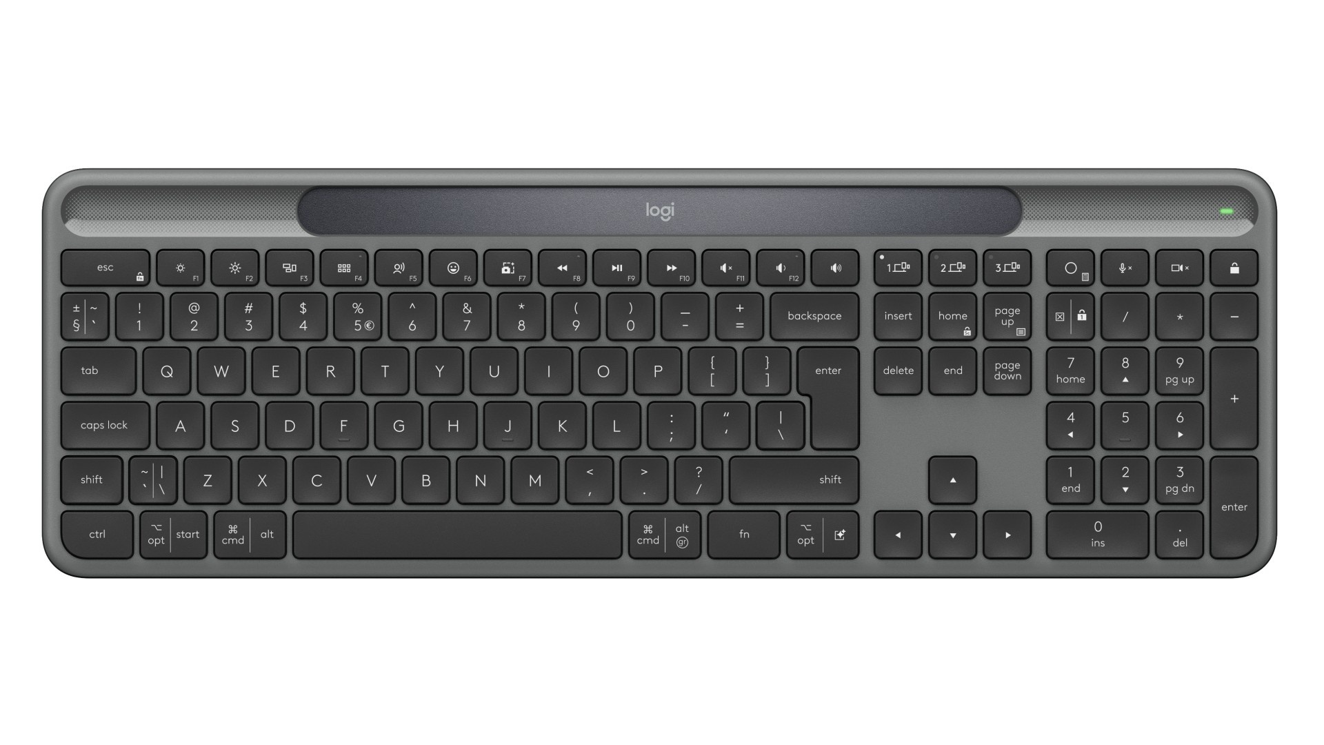 LOGITECH Logitech 920-013764 Slim Solar+ Tastiera Grafite - TASTIERE E CONTROLLER | TecnoCARE.net Sabaudia, Latina, Terracina, San Felice Circeo e Pontinia