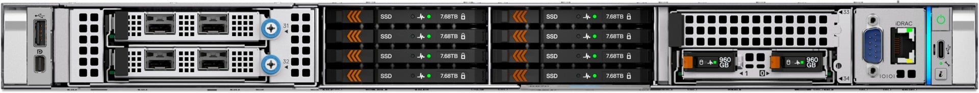 DELL Dell PowerEdge R470 Smart Selection Intel Xeon 6517P 32GB 2x480GB SSD SATA 2x1100W H965i 3Y Basic NBD - PC | TecnoCARE.net Sabaudia, Latina, Terracina, San Felice Circeo e Pontinia