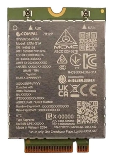 DELL DELL DW5826E Interno WWAN 600 Mbit/s - COMPONENTI | TecnoCARE.net Sabaudia, Latina, Terracina, San Felice Circeo e Pontinia