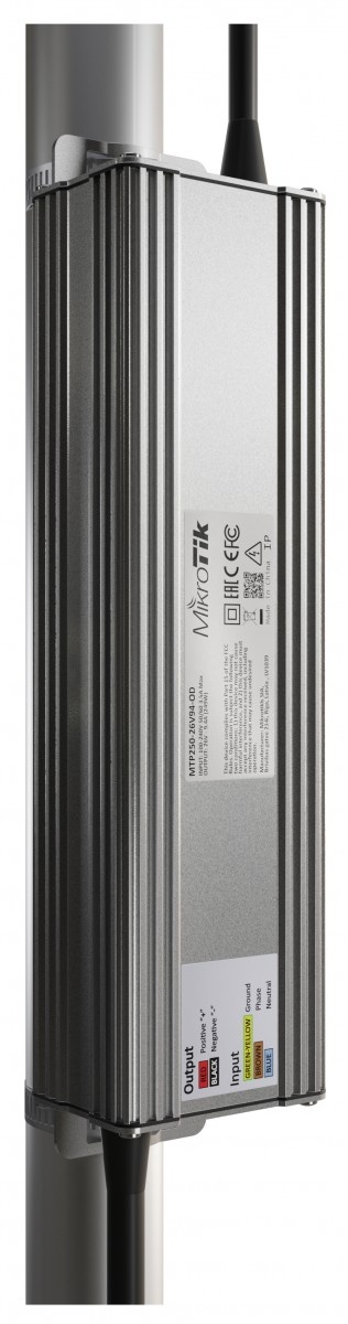 MIKROTIK Mikrotik Outdoor AC/DC power supply with 26V 250W output - BATTERIE E ALIMENTATORI | TecnoCARE.net Sabaudia, Latina, Terracina, San Felice Circeo e Pontinia