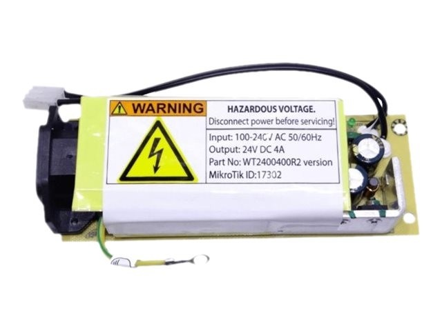 MIKROTIK MikroTik 24v 4A internal power supply for CCR1016 and CCR1036 series - BATTERIE E ALIMENTATORI | TecnoCARE.net Sabaudia, Latina, Terracina, San Felice Circeo e Pontinia