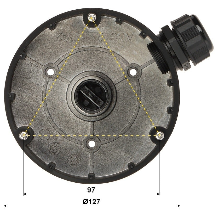 HIKVISION Hikvision DS-1280ZJ-DM8(Black) Junction box - SISTEMI DI SORVEGLIANZA | TecnoCARE.net Sabaudia, Latina, Terracina, San Felice Circeo e Pontinia