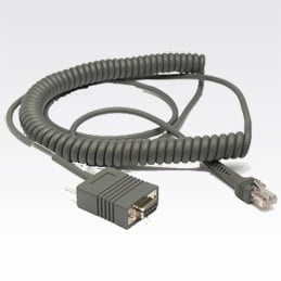 ZEBRA Zebra cable RS232 12ft curly, CBA-R03-C12PAR - CAVI PER COMPUTER E PERIFERICHE | TecnoCARE.net Sabaudia, Latina, Terracina, San Felice Circeo e Pontinia