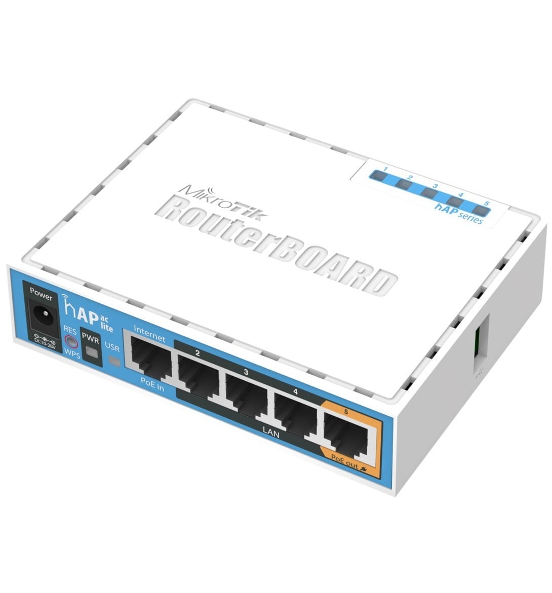 MIKROTIK Mikrotik HAP ac lite 500 Mbit/s Bianco Supporto Power over Ethernet (PoE) - RETI | TecnoCARE.net Sabaudia, Latina, Terracina, San Felice Circeo e Pontinia
