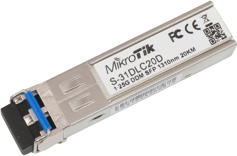 MIKROTIK Mikrotik S-31DLC20D modulo del ricetrasmettitore di rete 1250 Mbit/s SFP 1310 nm - RETI | TecnoCARE.net Sabaudia, Latina, Terracina, San Felice Circeo e Pontinia