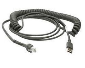 ZEBRA Zebra shielded USB cable 2.8m curly, CBA-U32-C09ZAR - PC | TecnoCARE.net Sabaudia, Latina, Terracina, San Felice Circeo e Pontinia