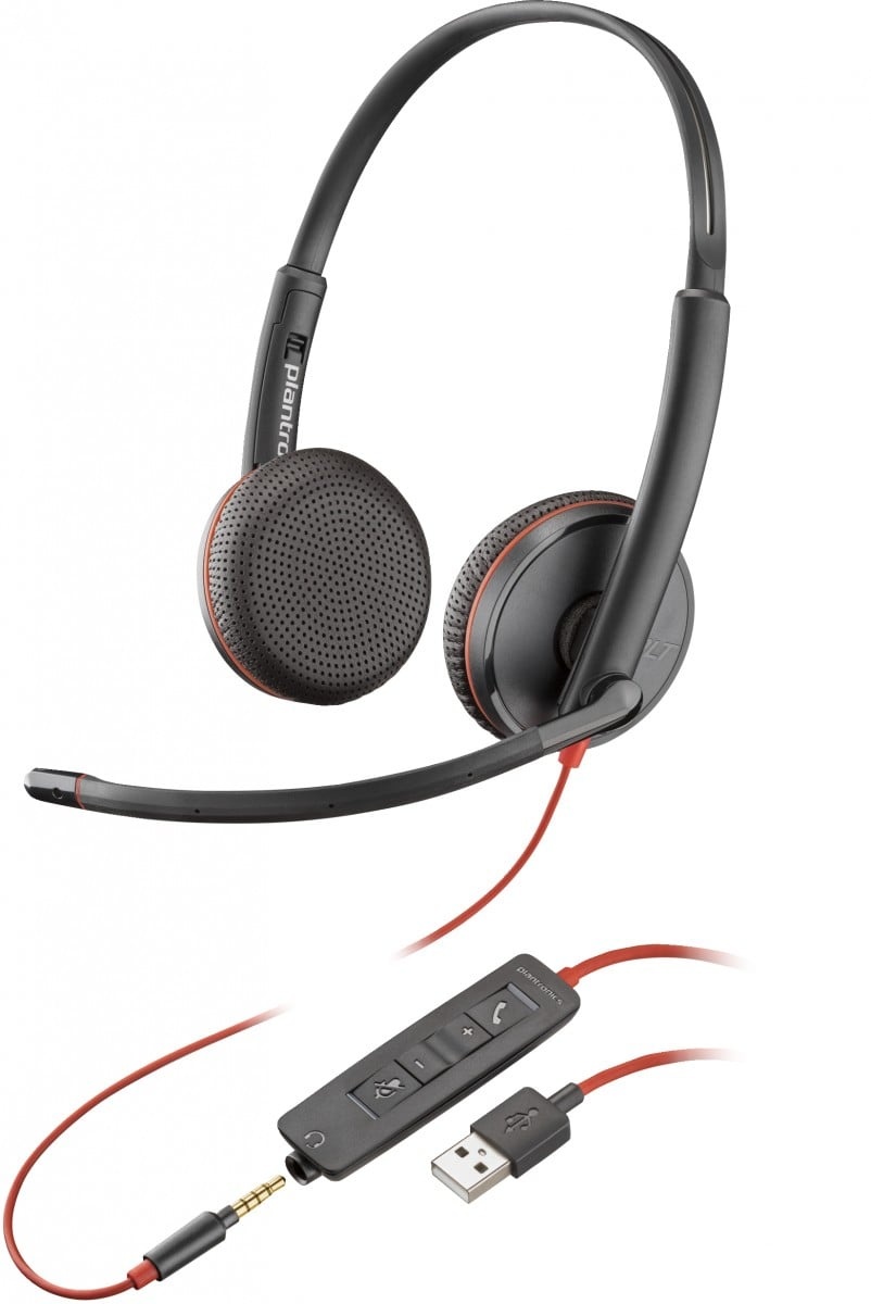 HP POLY HP Poly Blackwire 3225 Stereo USB-A Headset Auricolare Cablato A Padiglione Ufficio USB tipo A Nero - AUDIO E CUFFIE PORTATILI | TecnoCARE.net Sabaudia, Latina, Terracina, San Felice Circeo e Pontinia