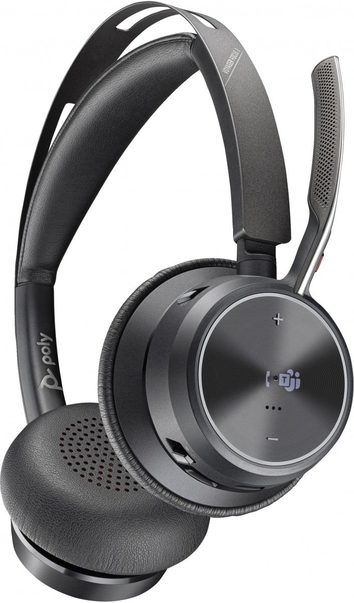 HP POLY POLY Voyager Focus 2 Microsoft Teams Certified USB-A Headset Auricolare Con cavo e senza cavo A Padiglione Ufficio USB tipo A Bluetooth Nero - AUDIO E CUFFIE PORTATILI | TecnoCARE.net Sabaudia, Latina, Terracina, San Felice Circeo e Pontinia