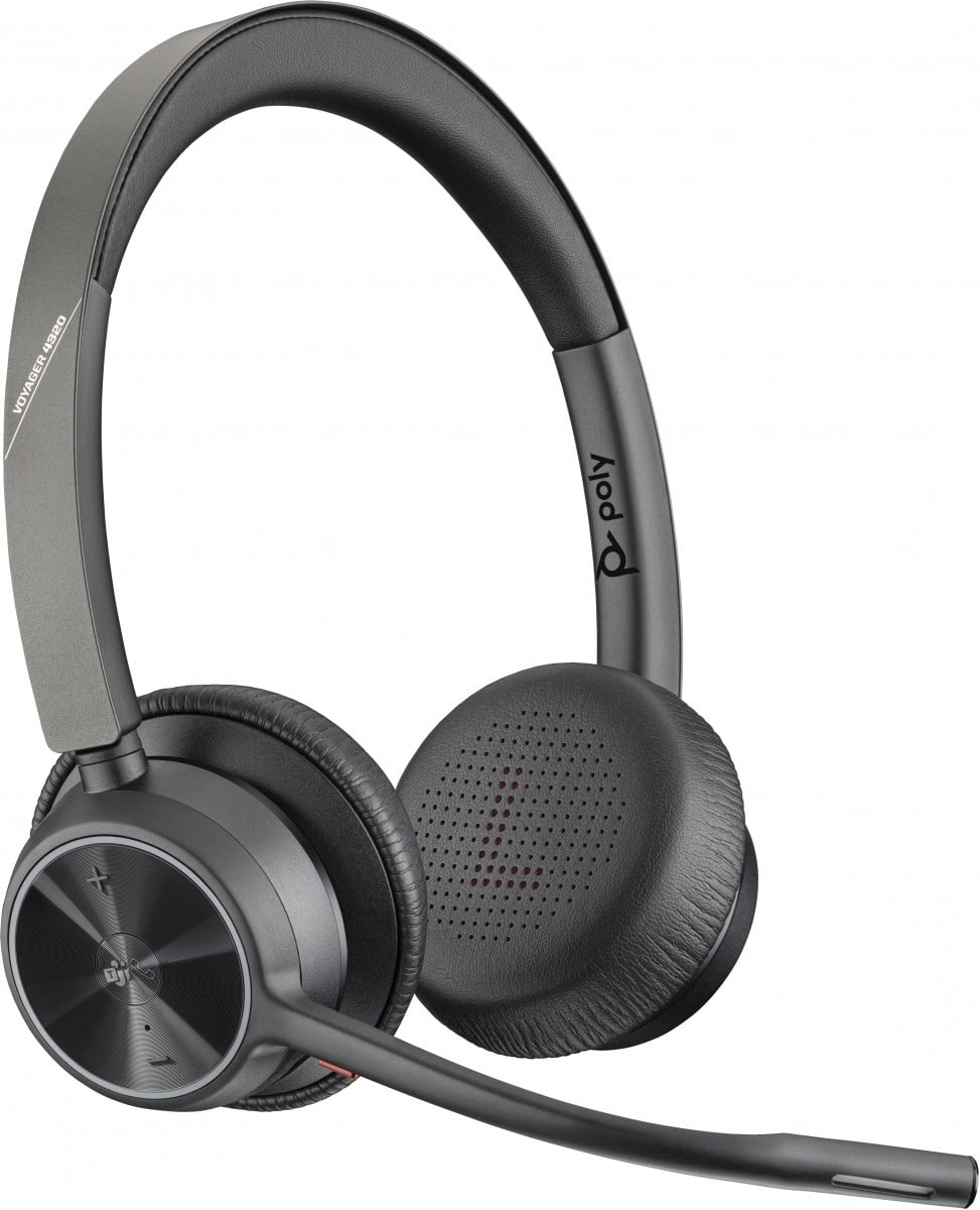 HP POLY HP Poly Voyager 4320 Microsoft Teams Certified USB-A Headset +BT700 dongle Auricolare Con cavo e senza cavo Ufficio USB tipo A Bluetooth Nero - AUDIO E CUFFIE PORTATILI | TecnoCARE.net Sabaudia, Latina, Terracina, San Felice Circeo e Pontinia